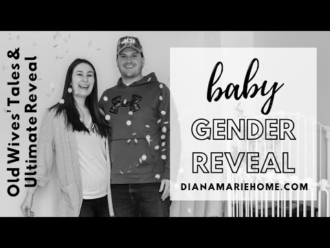Baby GENDER REVEAL Do Old Wives' Tales really work to predict gender?! | Diana Marie Home