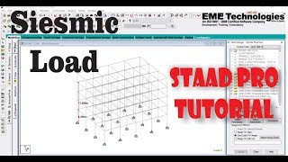 Seismic load Analysis in Staad Pro