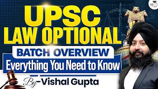 UPSC Law Optional Explained | Complete Batch Overview & Preparation Strategy | StudyIQ IAS