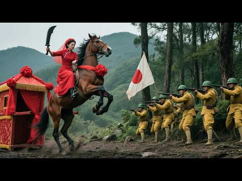 The Japanese army ambushed the wedding convoy, but they didn't know the bride was a Kung Fu girl!