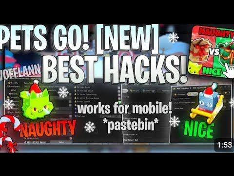 [ 😡 Naughty vs. Nice 🎅]  PETS GO! 🐾 Best Farm Scripts: FAST Auto Fish l Auto Roll l MOBILE! PASTEBIN