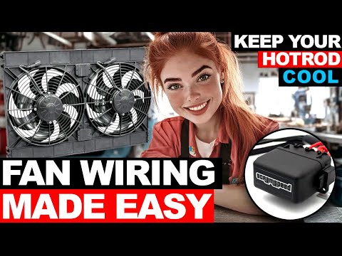 Electric fan wiring kit! One hour installation! Looks great, works great.