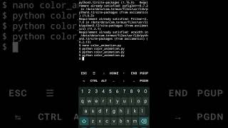 termux animation with python #coding #audiohacks #computerscience #termux #python #programming