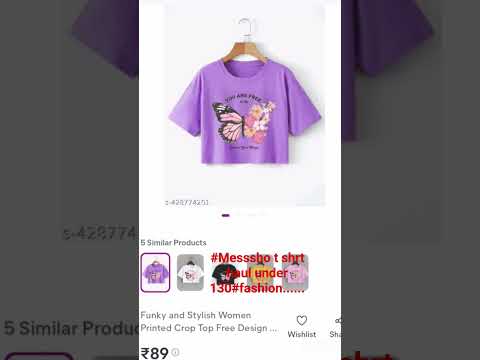 #messho t shrt haul under 130#fashion......