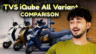Detailed Comparison of TVS iQube Electric Scooters: Variants, Features, and Performance Breakdown!