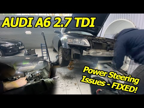 Power Steering ISSUE (Simple Fix) - Audi A6 2.7TDI - *Fun day working on a car with your mate!"