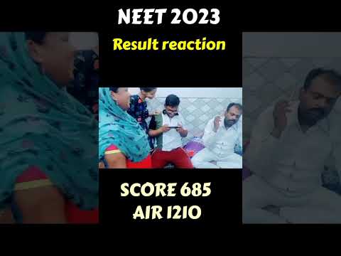 NEET 2023 RESULT FAMILY REACTION | My Brother's NEET 2023 RESULT REACTION #neet2023result#shorts