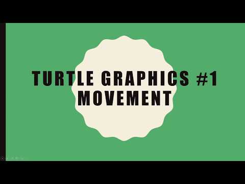 Python Turtle Graphics Lesson 1 Movement