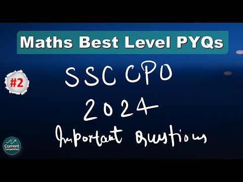#2 | CPO 2024 BEST QUESTIONS #ssc #cgl