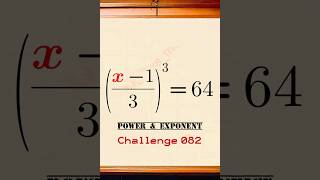 Power & Exponent—Challenge 082 #viralmath #exponentialequations  #mathschallenge #mathsproblems