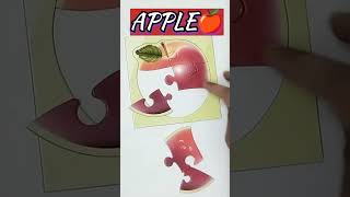 Apple puzzle | kids fruit puzzle | kids learning activities