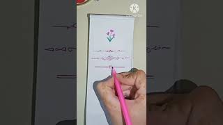 easy design for assignment /project/dairy design /essay ending design #shorts #design