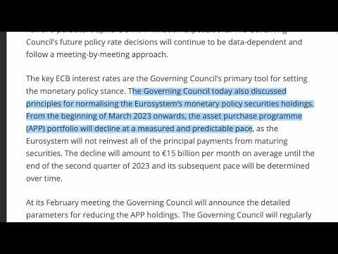 Interest rate and inflation - Euro Area - European Central Bank