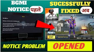 bgmi notice problem | 29 may bgmi notice problem | bgmi notice kaise hataye | Bgmi not opening today