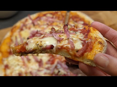 Homemade pizza from scratch #shorts #shortscooking