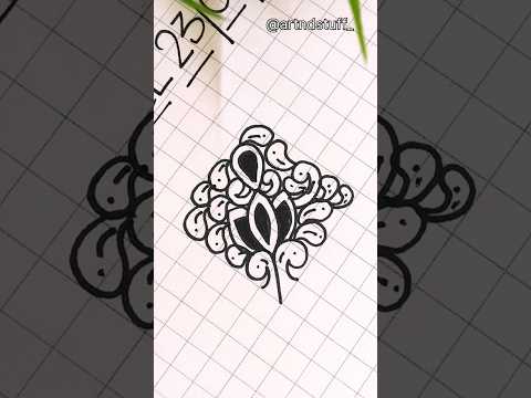 Corner Mandala Patterns - Part 1 💖 #mandalapatterns #mandalapattern #youtubeshorts #easymandalaart