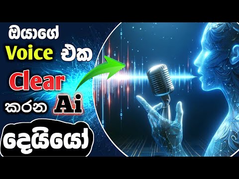 AI භාවිතයෙන් Background Noise Remove කරන්නේ මෙහෙමයි – Sinhala Guide | remove background noise 2025