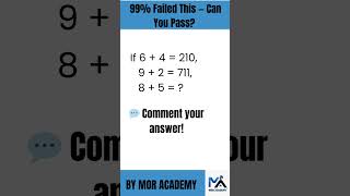 🧠 Can You Solve These Math IQ Questions? #MathIQTest #Shorts