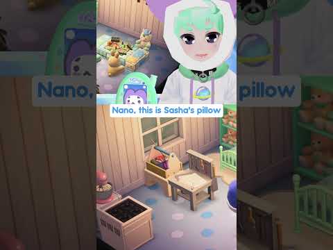 Is there a reason Sasha's pillow says this?  #vtuber #animalcrossing