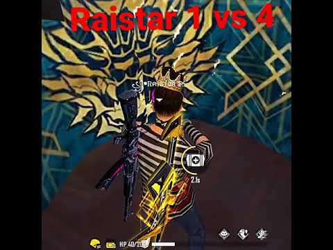 Raistar 1vs4 | Raistar head short | MAIN BHI SHARAFAT SE JEETA MAGAR FREE FIRE SANKE VIDEO