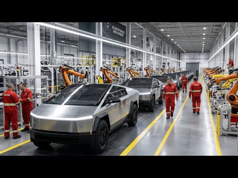 Inside the Tesla Cybertruck Factory: From Steel Sheets to Finished Vehicle (Full Process)