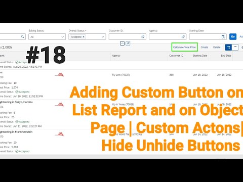 Add Custom Button | Hide un Hide Button using RAP ABAP CDS Fiori on BTP