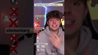 THROWBACK MUSIC CHALLENGE🤨🥳 #shorts #viral #songtest