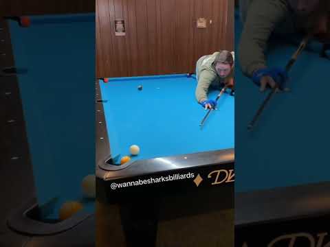 There’s always a way to get out of any end game! #shorts #billiards #trickshot