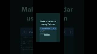 make calander using python turtle