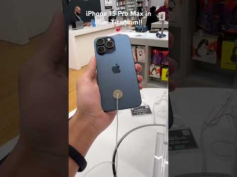 iPhone 15 Pro Max in Blue Titanium!! #apple #shorts #shortvideo #youtubeshorts