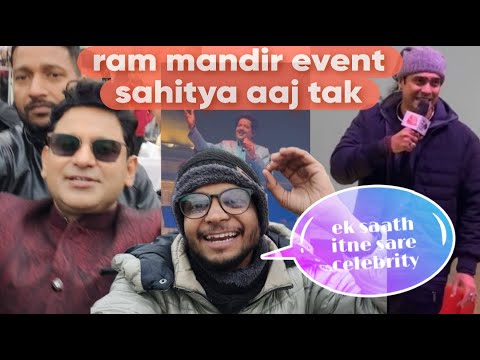 Ram ayenge Aaj Tak event Lucknow @jubinnautiyal @ManojMuntashirShukla