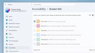 Reduce Eye Strain: Microsoft Tests New Screen Tint Feature in Windows 11