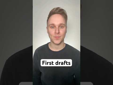 Your first draft #fyp #advice #phd #academic #phdstudent #student #writing #amwriting #academia