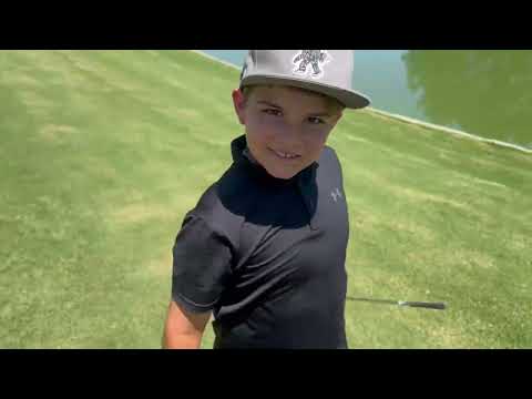 How to hit the #golf downhill lie shot