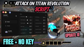 Attack On Titan Revolution Script *NO KEY* - Auto Farm | Auto Mastery | Auto Raid & More!