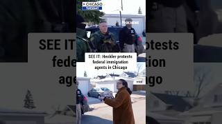 SEE IT: Protesters CONFRONT federal immigration agents in Chicago #shorts #us #news #foxnews #usnews