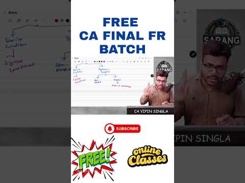 FREE CA Final FR Batch on YouTube