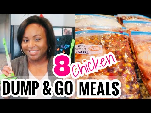 DUMP & GO CHICKEN CROCKPOT MEALS | FREEZER MEAL PREP