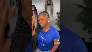 Lemonade knotless braids #braids #hairstyles #neatbraids #hair #mediumknotlessbraids