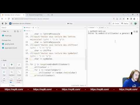Générateur de nom d'utilisateur (PYTHON)