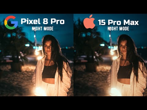 Google Pixel 8 Pro VS iPhone 15 Pro Max NIGHT MODE Camera Test Comparison