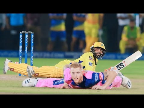Ravindra Jadeja's asleeping Six Captured From Ground View 2019 || CSK vs RR 2019 || Ben Stokes