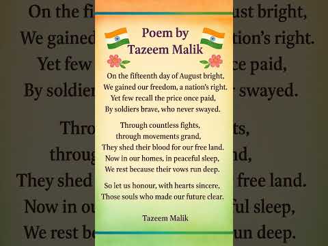 Self composed on independence day...#india #indian#independenceday#independence#poem#poet #poetry