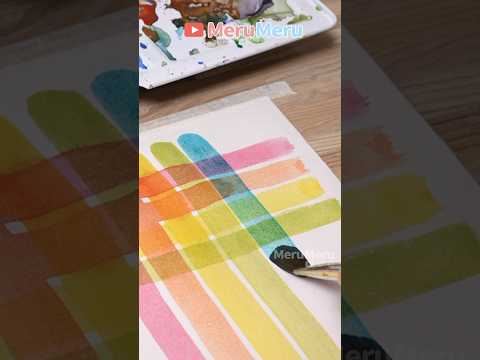 🌈Mixing Colors #shorts #art #diy  #shortvideo #satisfying #easydrawing  #tutorial  #painting