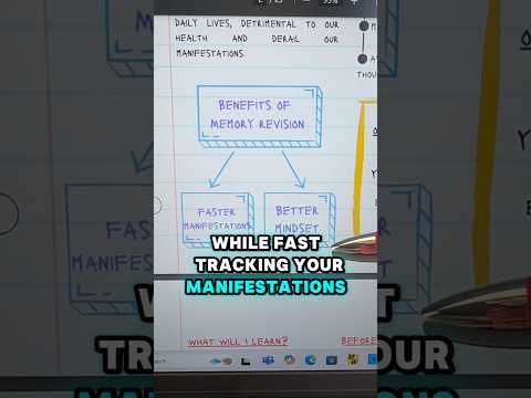 Memory revision for the win! #manifestationmindset #manifestation #mindsetmatters #spirituality