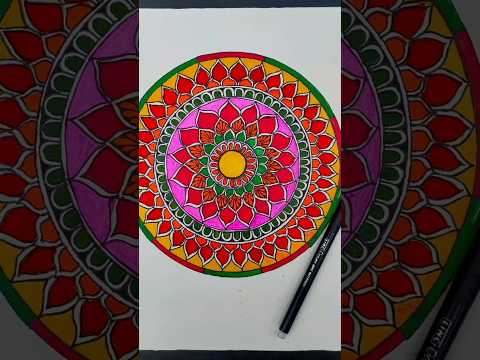 #coloredmandala #easymandalaart