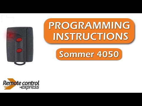 Programming my remote Sommer 4050