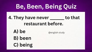 Be, Being, Been Quiz l Verb Be Test l English Grammar Quiz l Grammar Practice l No.1 Quality English