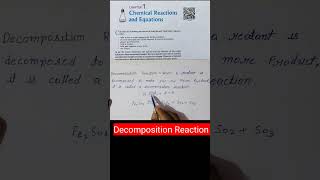 Decomposition Reaction #cbseclass10 #shorts #chemicalreactionandequation #chemicalreaction