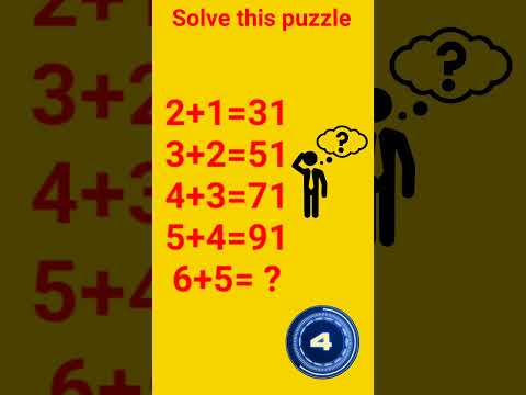#brainpuzzles #mathpuzzle #puzzlequestion #trickyquestion